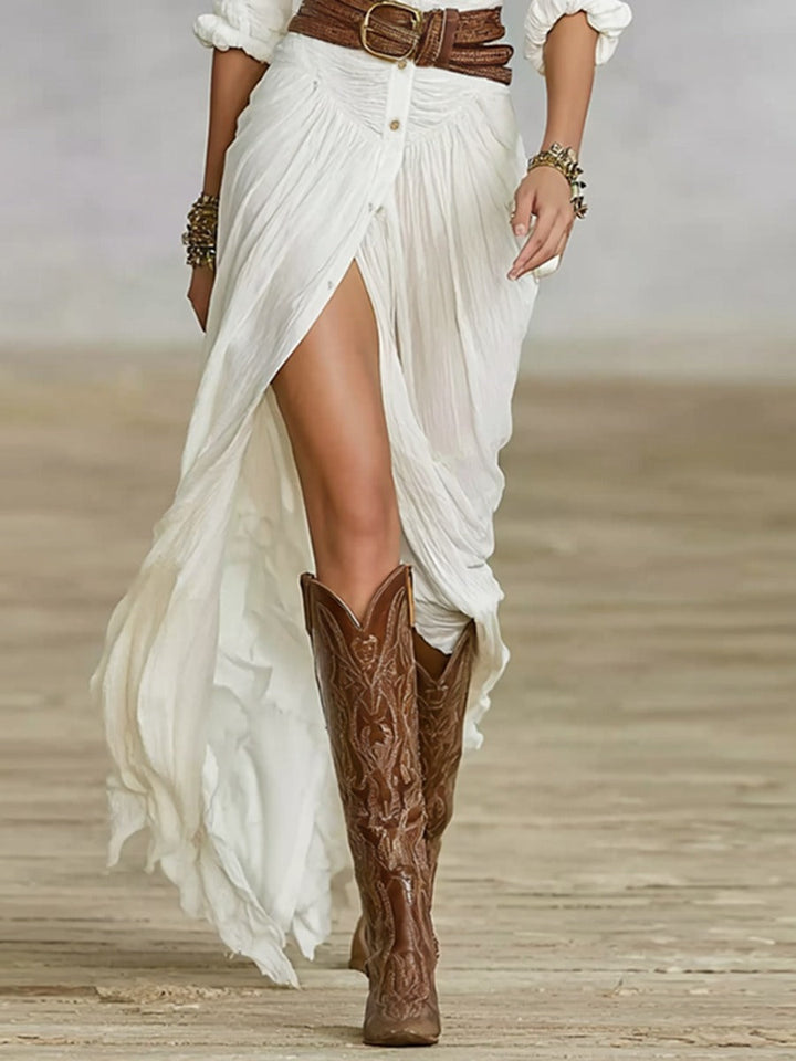 Soléane - Robe Plissée Élégante