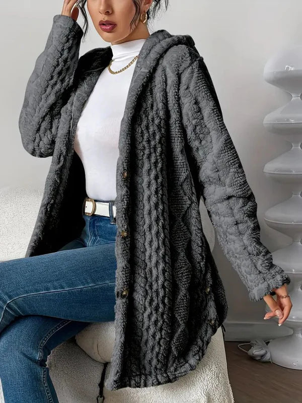 LAURA | VESTE CARDIGAN À CAPUCHE