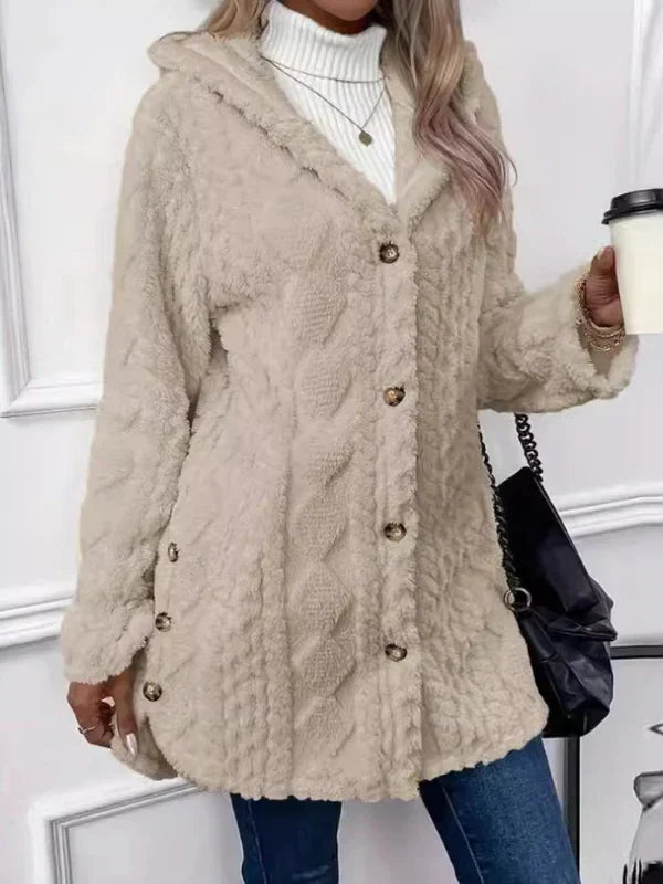 LAURA | VESTE CARDIGAN À CAPUCHE