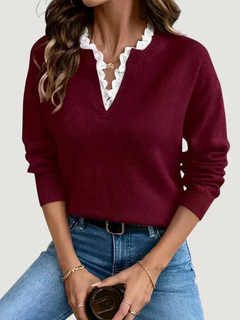 ANASTELLE | SWEATER À LOOK SUPERPOSÉ