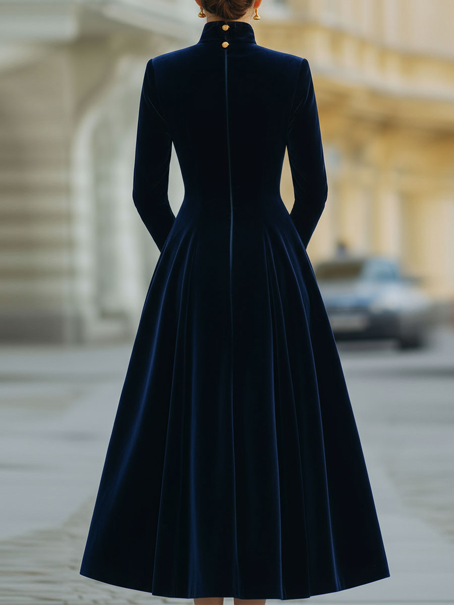 Natalia | Robe A-Line avec Accents Dorés