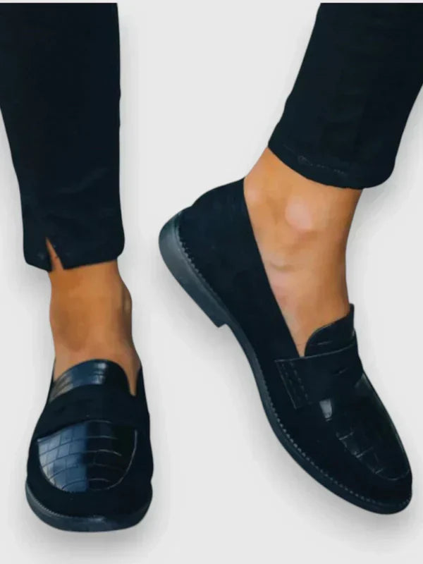 AVA | LOAFERS ORTHOPÉDIQUES À DÉTAIL CROCODILE POUR FEMMES