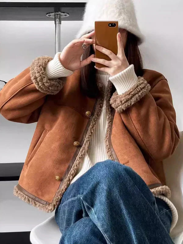 CHANELLE | VESTE EN PELUCHE