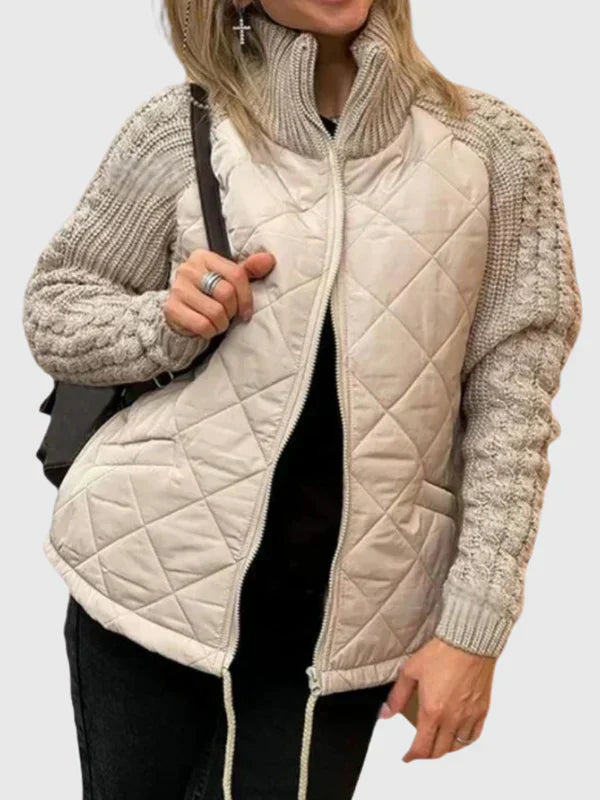 Caroline | VESTE D'HIVER PATCHWORK
