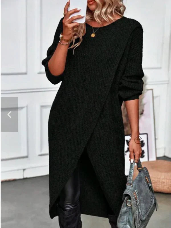 ARIA | ROBE EN TRICOT ENVELOPPE