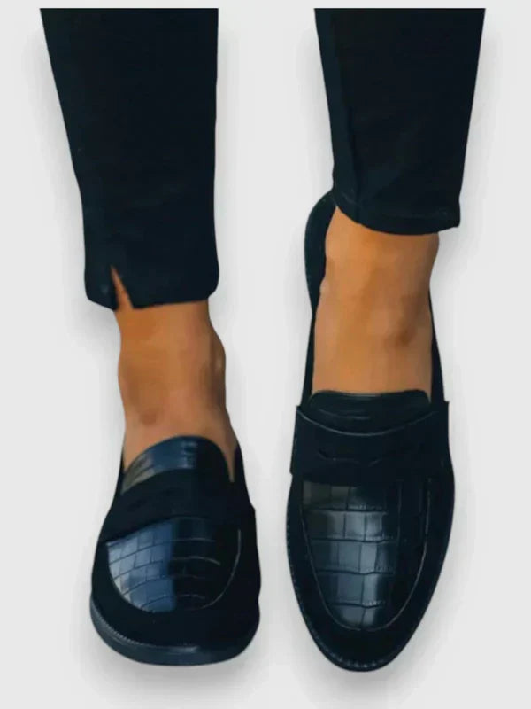 AVA | LOAFERS ORTHOPÉDIQUES À DÉTAIL CROCODILE POUR FEMMES