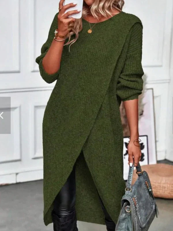 ARIA | ROBE EN TRICOT ENVELOPPE