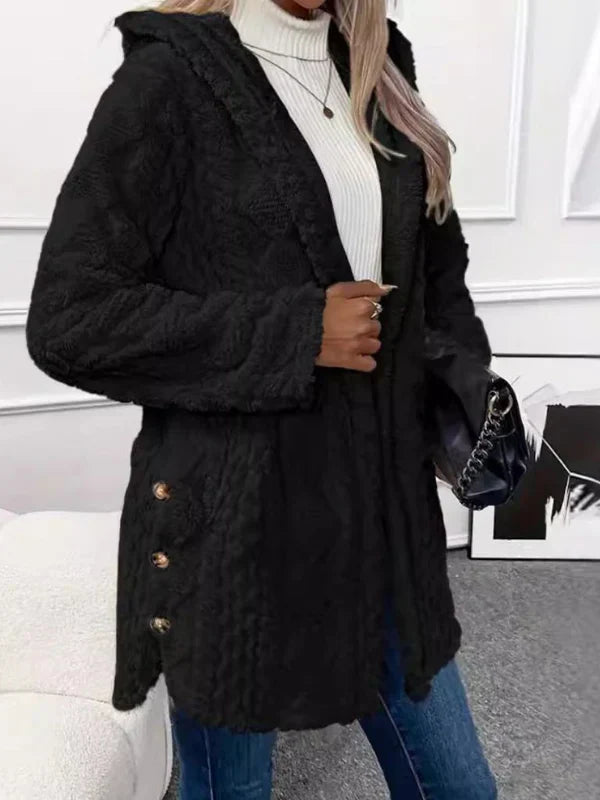 LAURA | VESTE CARDIGAN À CAPUCHE