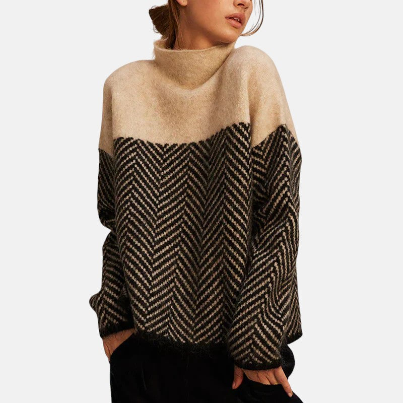 Eva - Pull en Tricot Chevrons