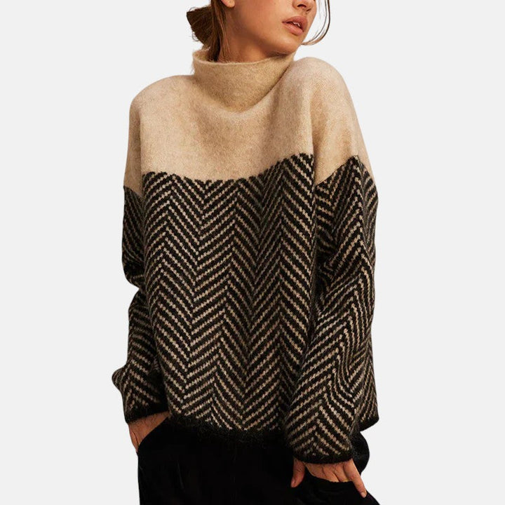 Eva - Pull en Tricot Chevrons