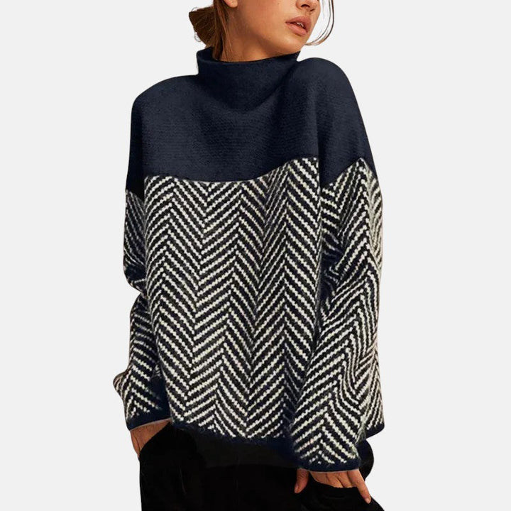 Eva - Pull en Tricot Chevrons