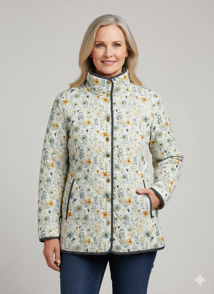 Harper | Manteau matelassé à imprimé floral pour femmes