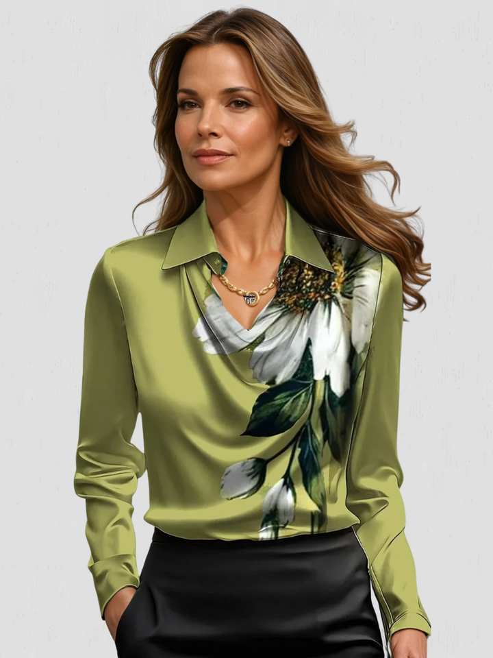 MELODY | BLOUSE EN SATIN DRAPE