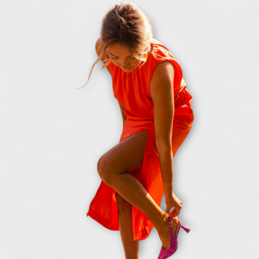 Liene - Robe Midi Élégante