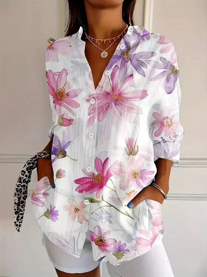 Blouse de fête raffinée - Flottante