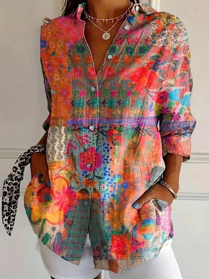 Blouse de fête raffinée - Flottante