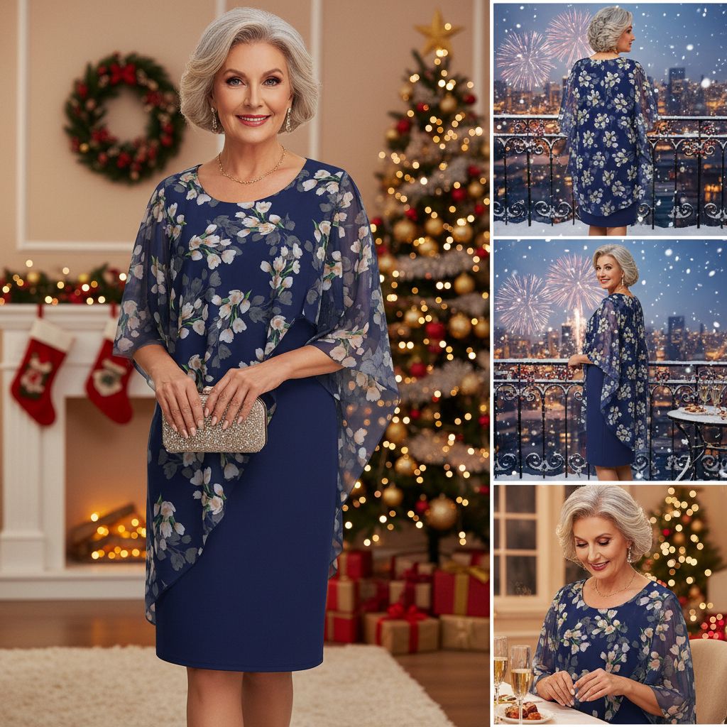 Ava – Robe Florale Flatteuse et Amie du Ventre