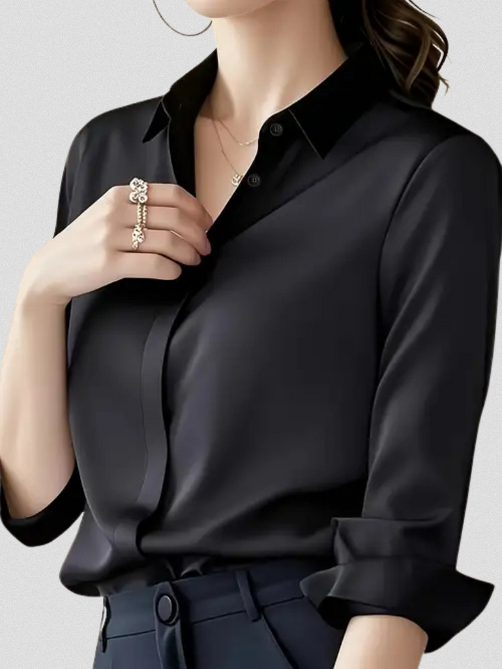 Skylar | Blouse Aspect Satin