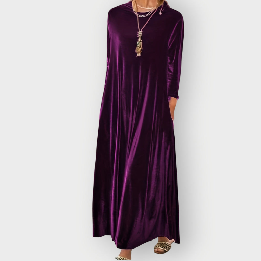 Nessa - Robe Maxi en Velours Luxe