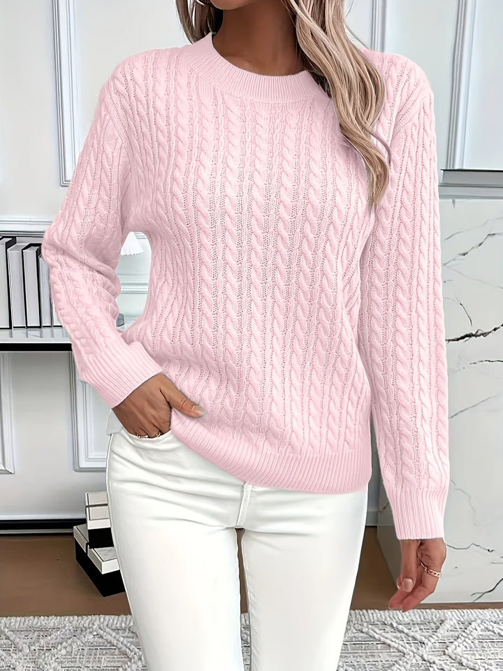 Evelyn | Pull en Tricot Rose Douillet