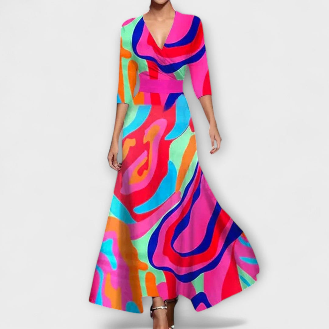 Alma - Robe Femme au Design Élégant des Manches