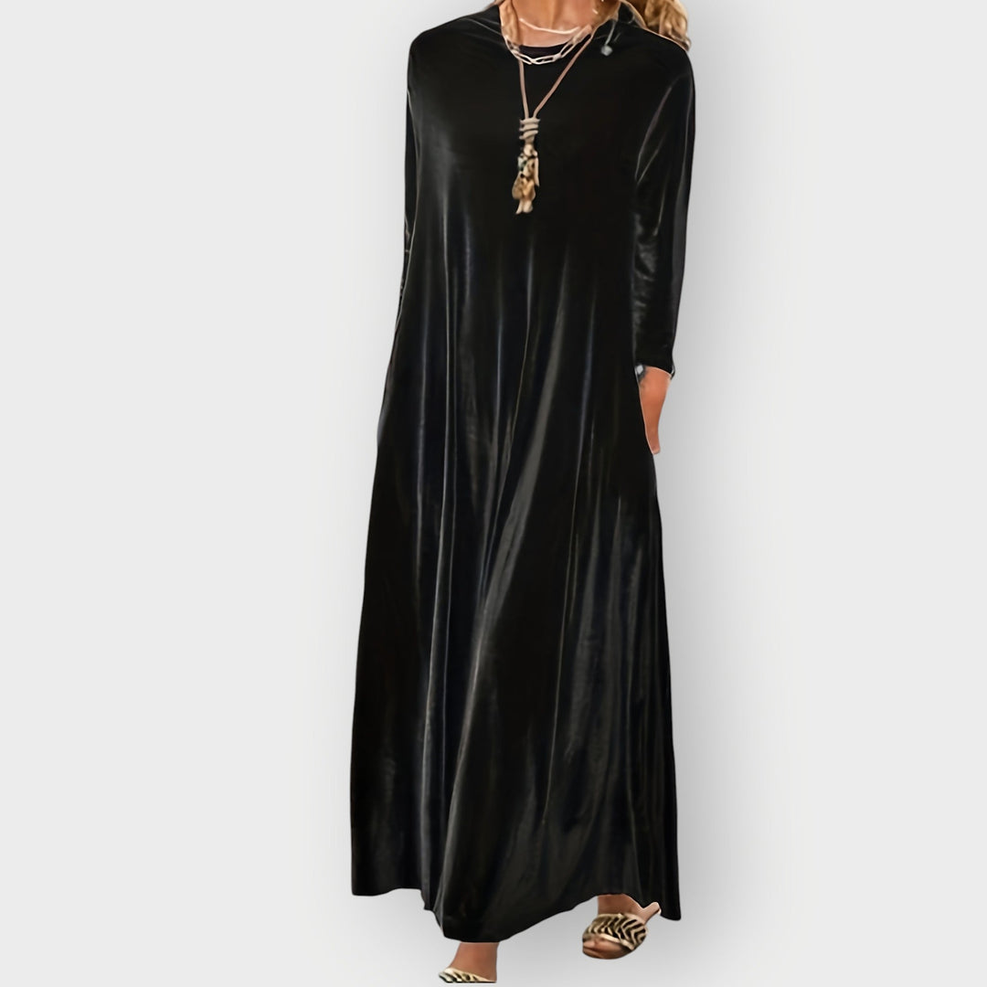 Nessa - Robe Maxi en Velours Luxe
