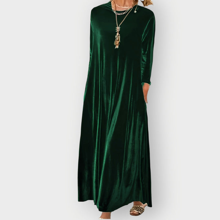 Nessa - Robe Maxi en Velours Luxe