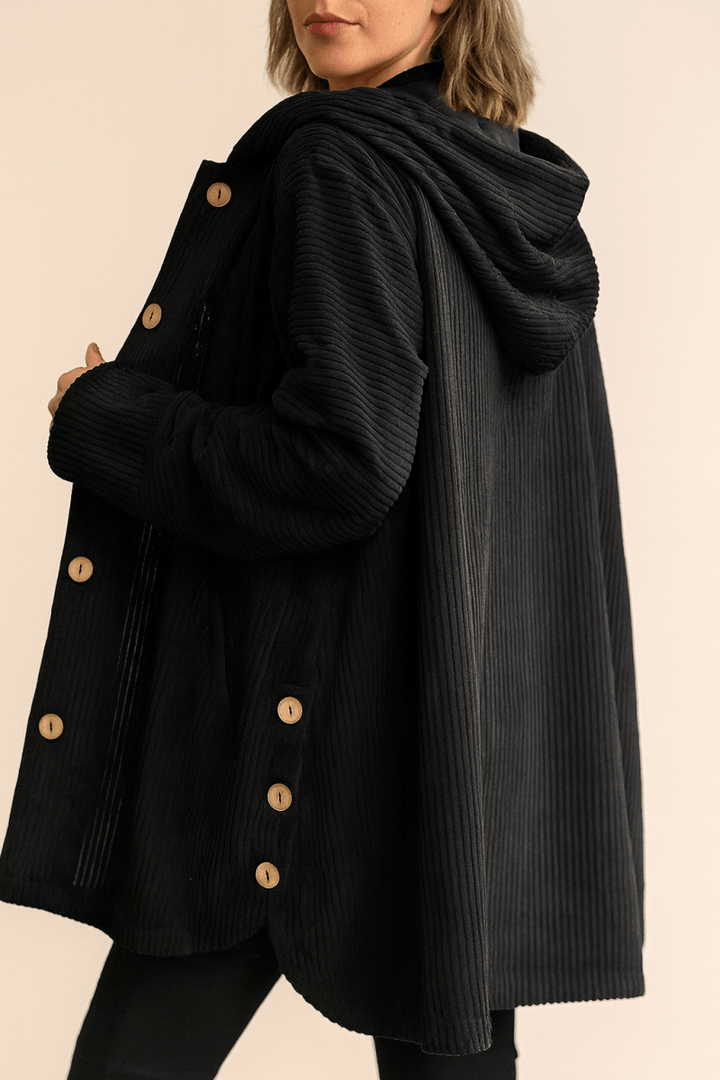 INDIE | Veste en Velours Côtelé à Capuche