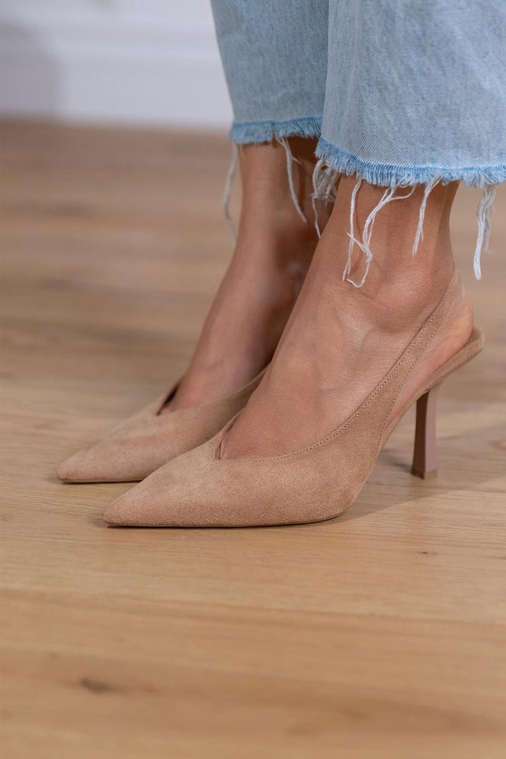 Giselle | Talons Slingback en Suède