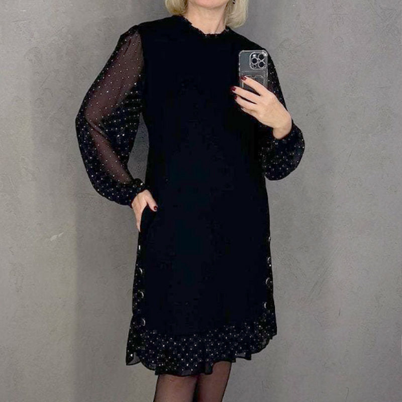 Marélle | Robe Midi à Pois Superposés