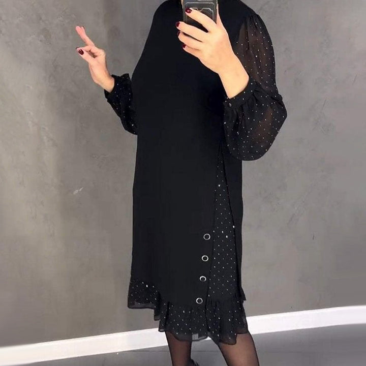 Marélle | Robe Midi à Pois Superposés